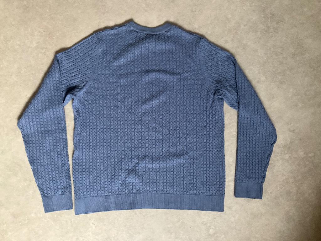 Kabeltruitje Hema maat L, Blauw, Maat 42/44 (L), Ophalen of Verzenden, Zo goed als nieuw