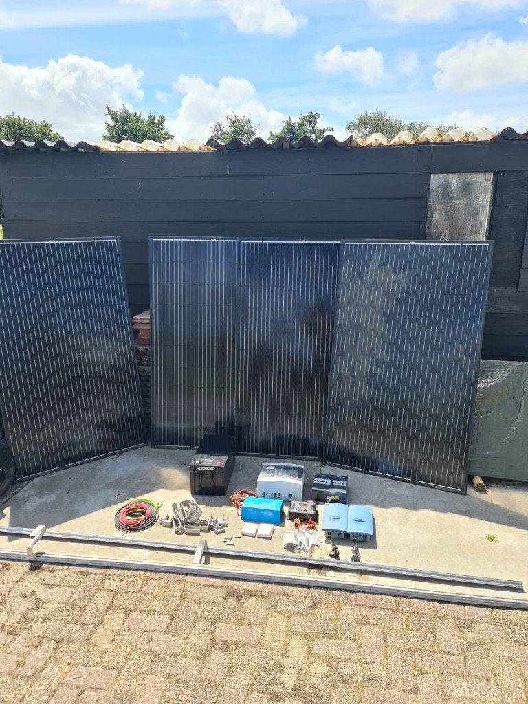 🔋 Noodstroom / Off-grid set – compleet 12v/24v/48v, Ophalen, Zo goed als nieuw, Paneel