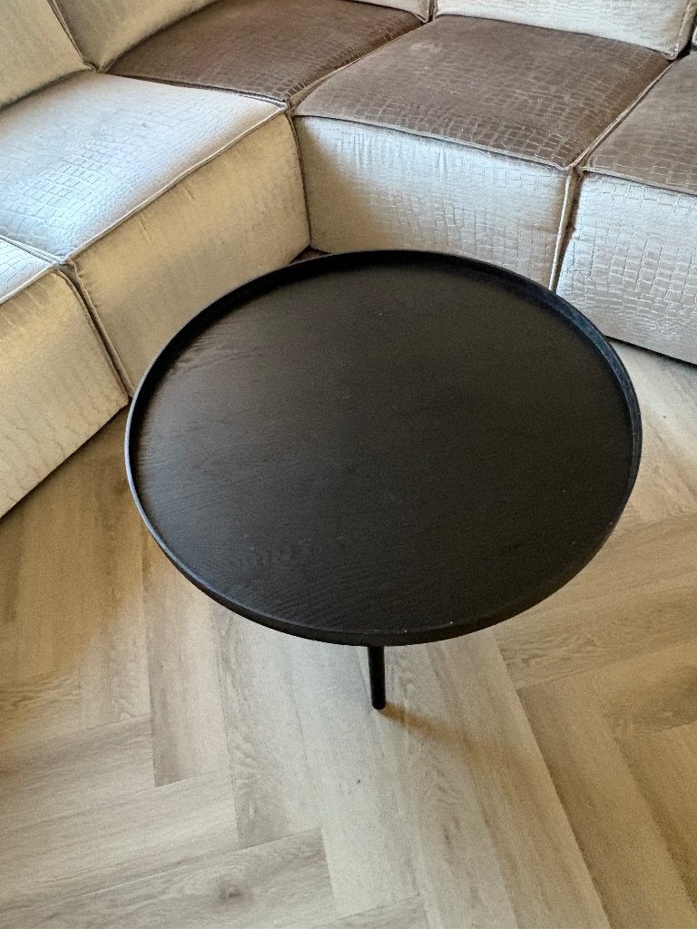 Wood mesa salontafel, Ophalen, Gebruikt, 100 tot 150 cm, Rond