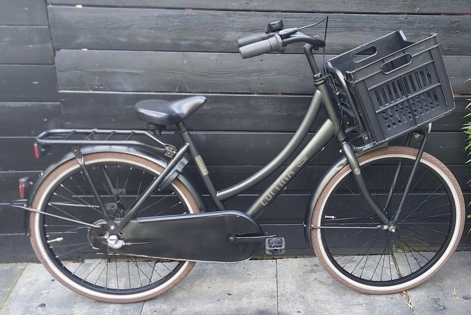 Cortina U4 Transport Pure Utility Edition 24" N3 AXA, Fietsen en Brommers, Terugtraprem, 24 inch, Cortina U4 transportfiets, Versnellingen