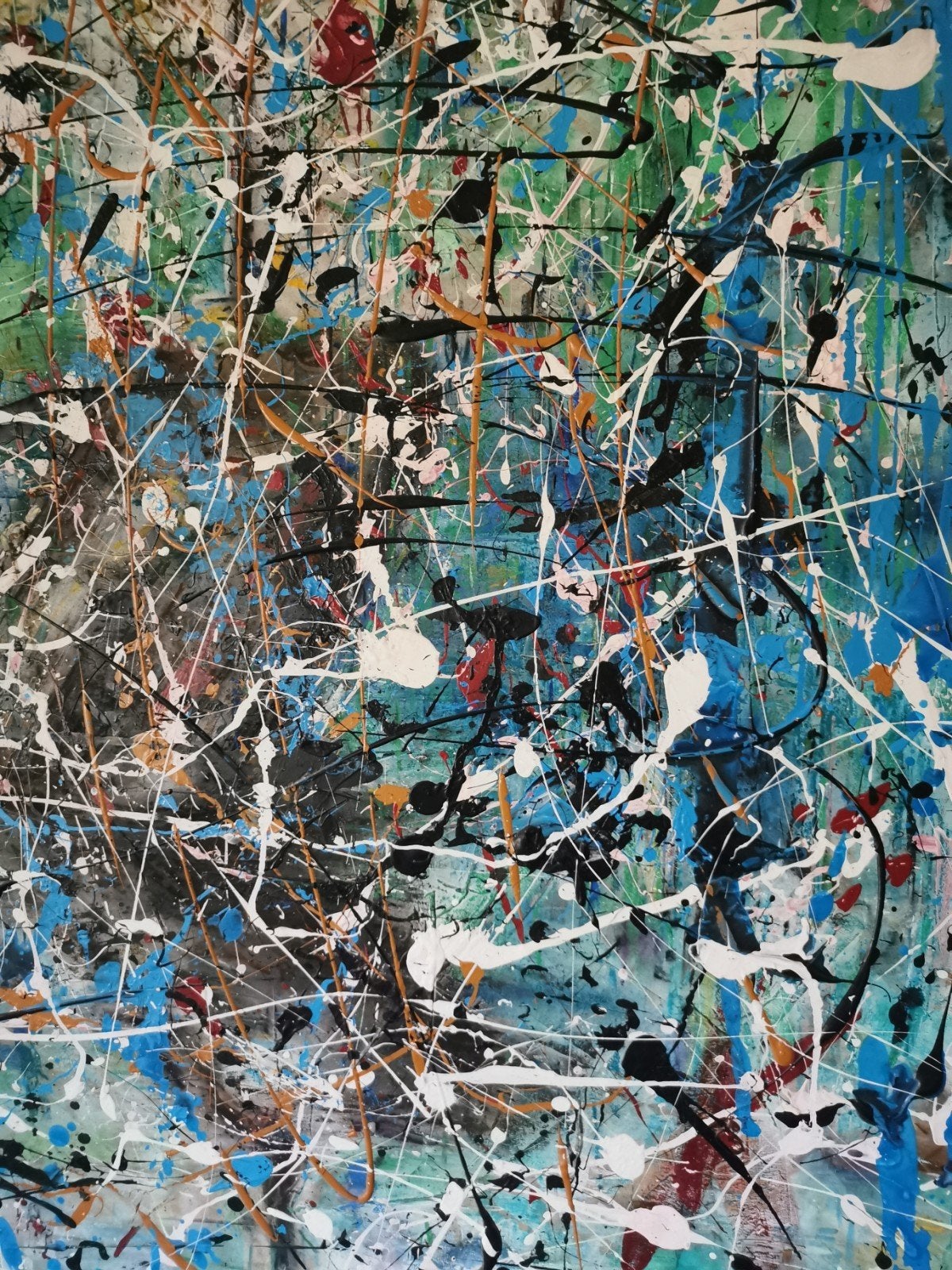 abstract schilderij, Ophalen