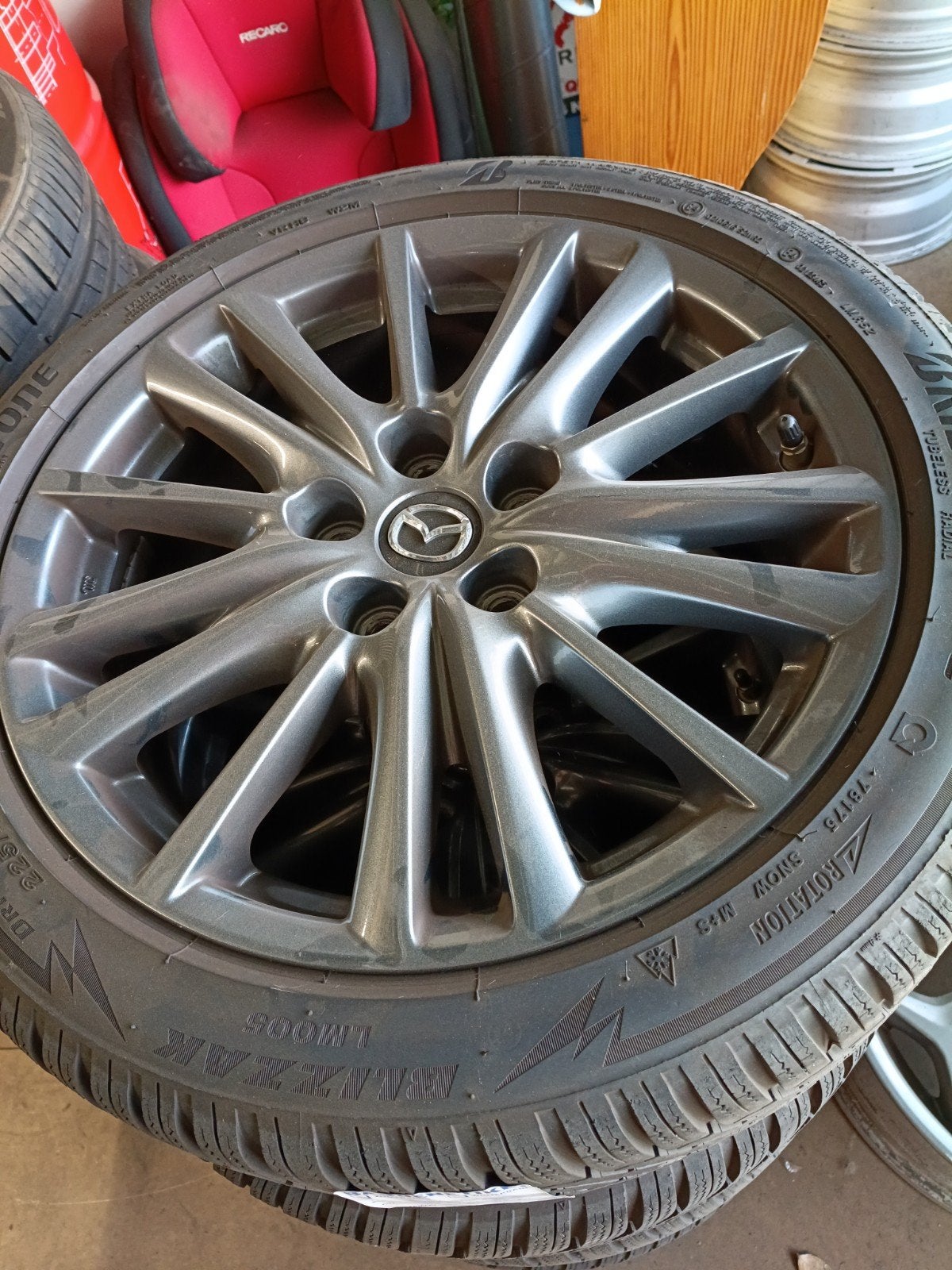 winterbanden met orginele Mazda 3 velgen., Ophalen, Gebruikt