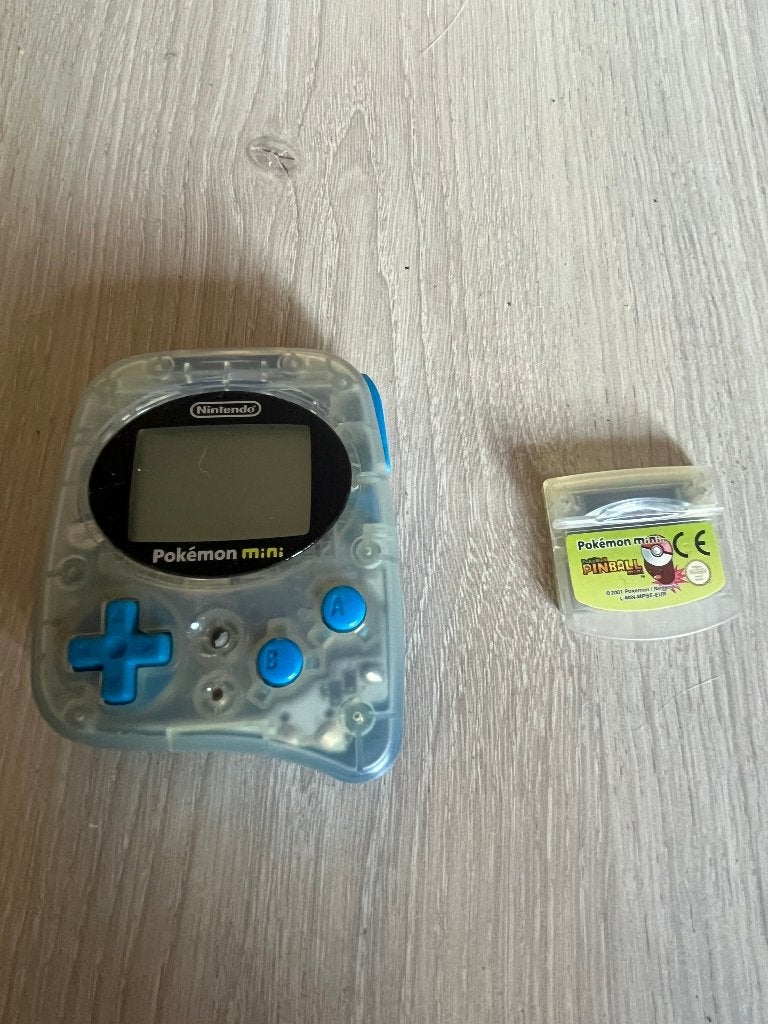 Pokémon Mini (blauw), inclusief Pokémon Pinball Mini, 1 speler, Zo goed als nieuw, Vanaf 3 jaar, Ophalen