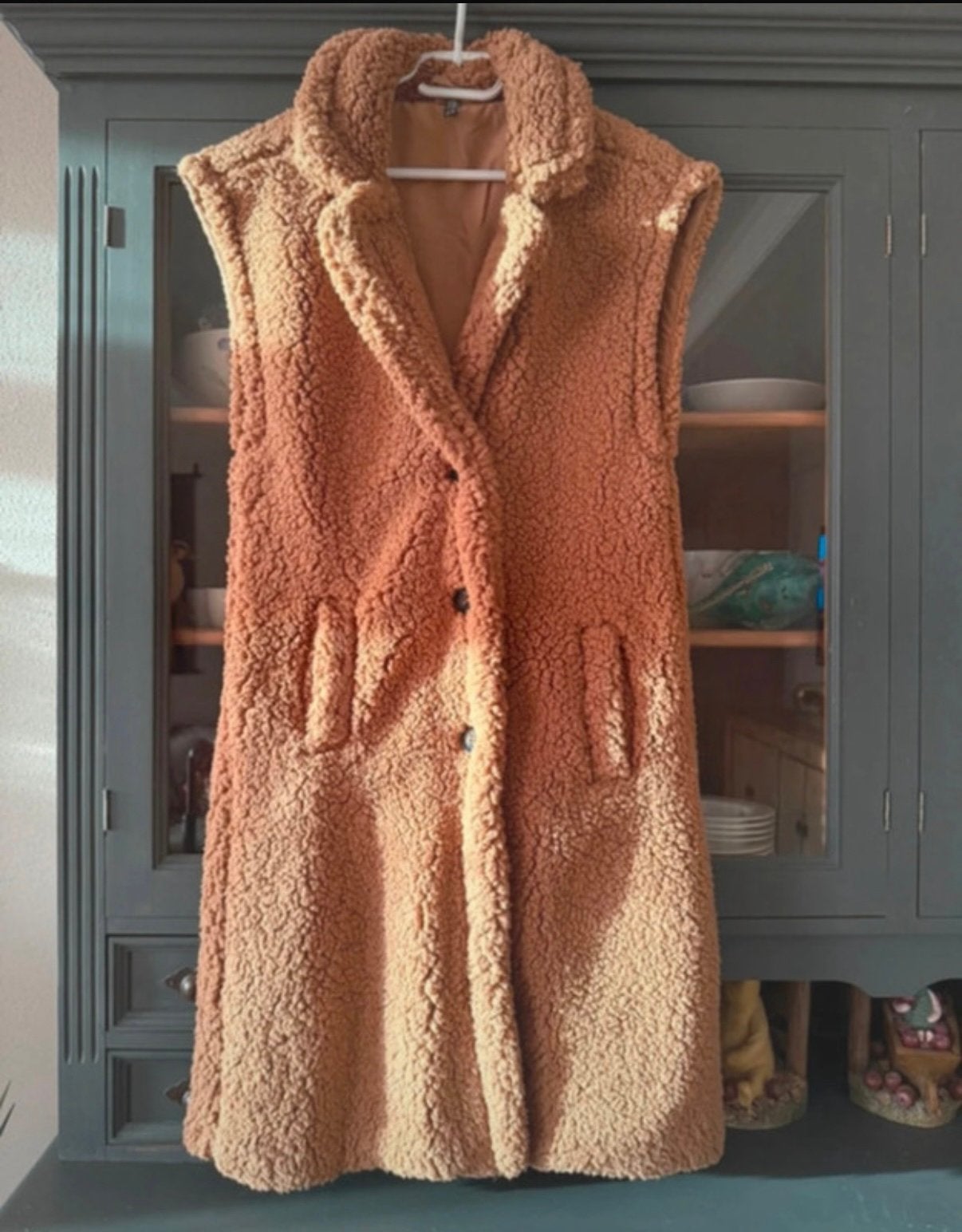 Nieuw bruin teddy gilet in maat 34/36, Kleding | Dames, Verzenden, Nieuw, Maat 36 (S), Bruin