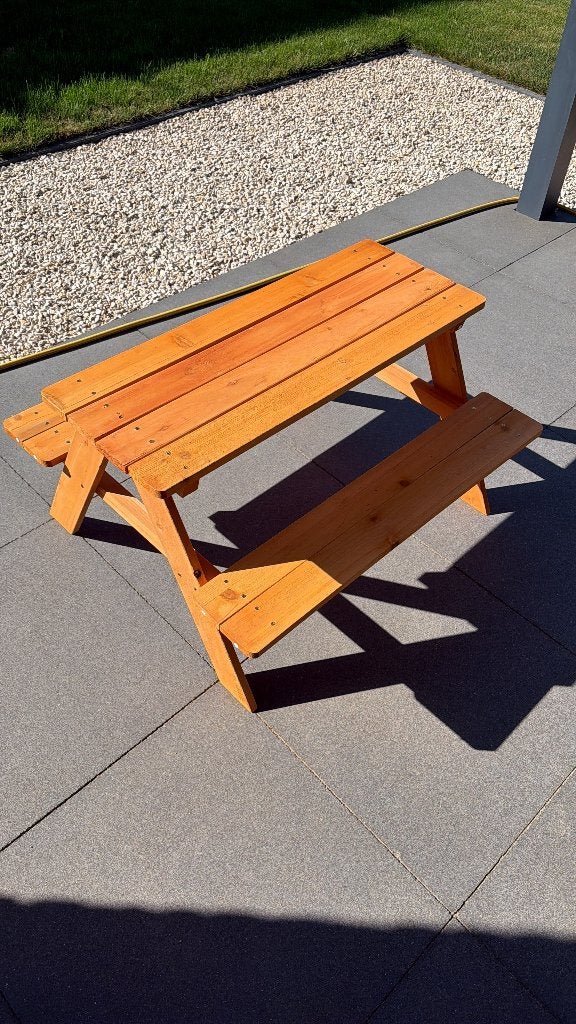 Picknicktafel, Tuin en Terras, Picknicktafels, Ophalen of Verzenden, Rechthoekig, Hout, Kinderpicknicktafel