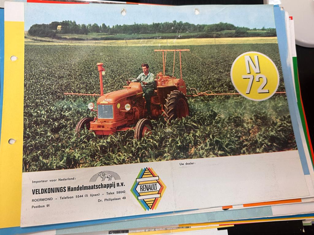 Oude Renault folder jaren '60 - Veldkonings Roermond, Verzamelen, Merken en Reclamevoorwerpen, Ophalen of Verzenden, Gebruikt