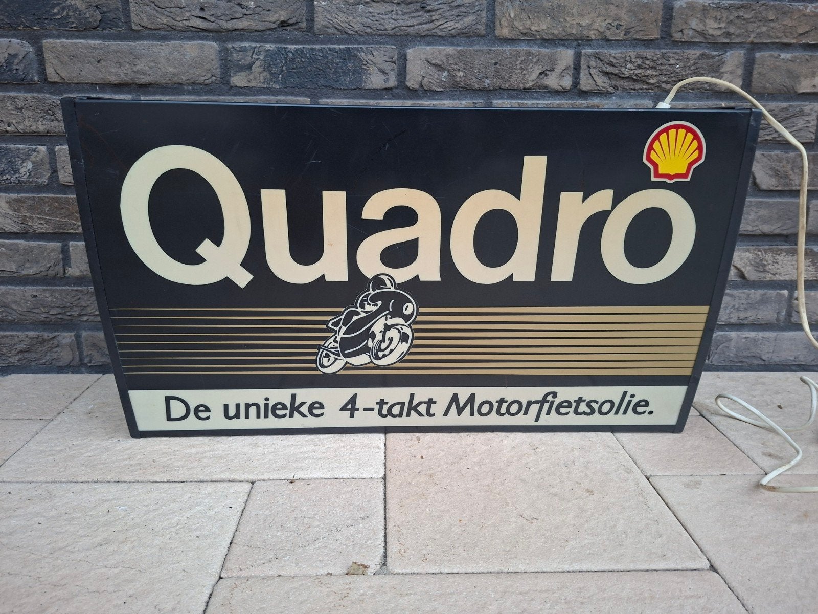 SHELL Quadro lichtbak, Ophalen, ., Lichtbak of (neon) lamp, Zo goed als nieuw