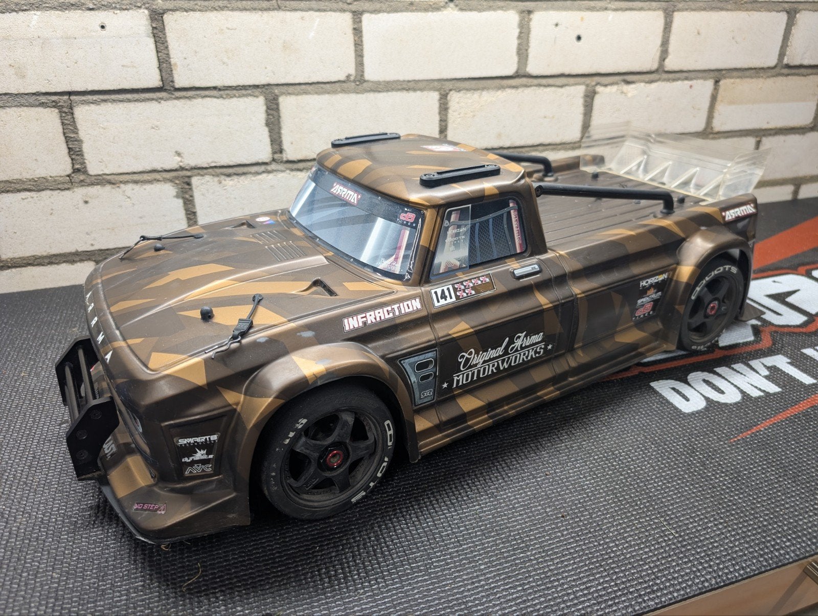 Arrma Infraction 6S HobbyWing EZRun, Elektro, Gebruikt, Auto offroad, Ophalen of Verzenden
