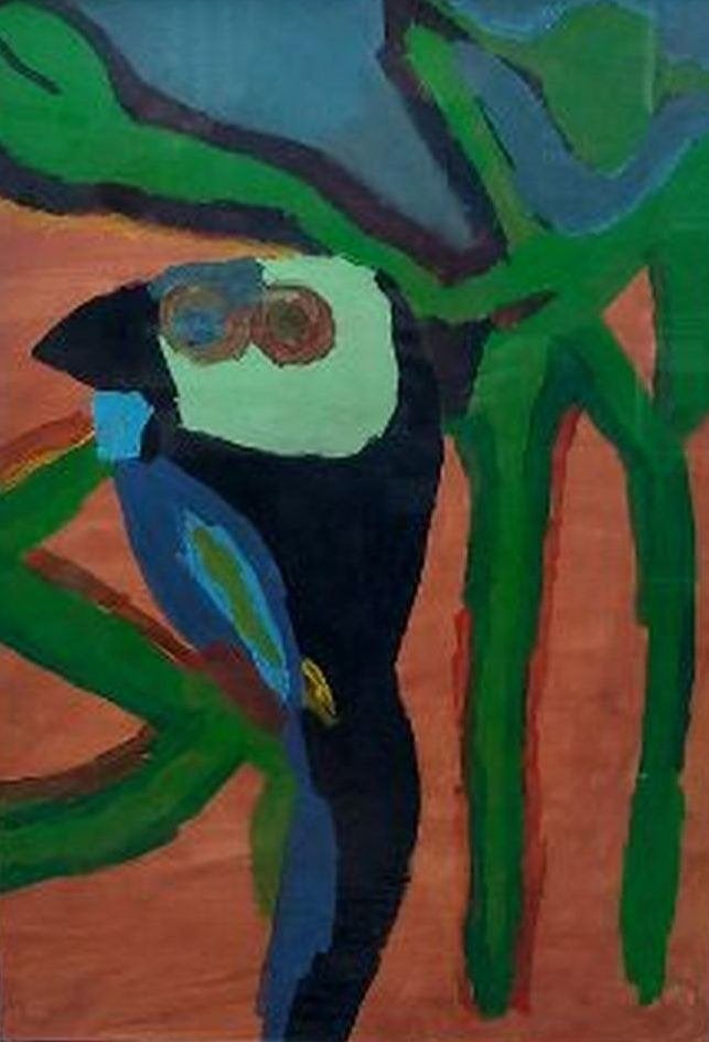 Fraai schilderij: Black bird , Ophalen