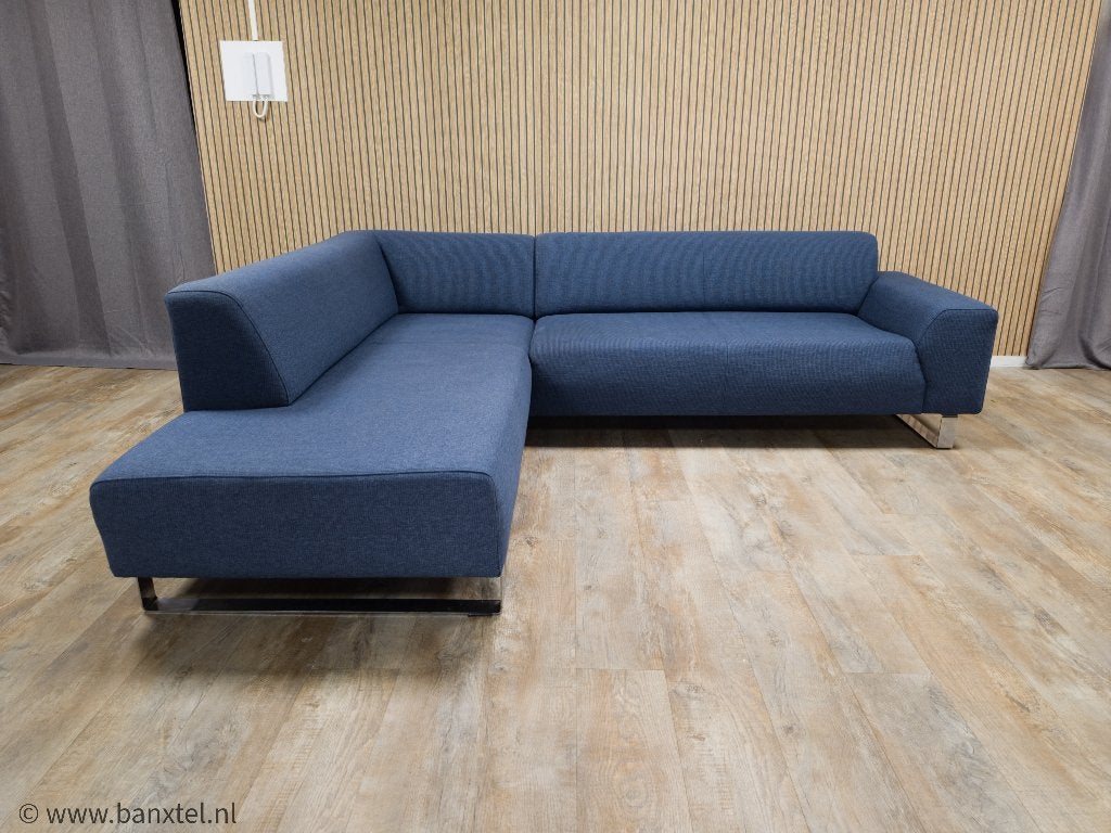Zeer Mooie Blauwe MONTEL HOEKBANK, Info@banxtel.nl, Hoekbank, Hoekbank, Ophalen of Verzenden