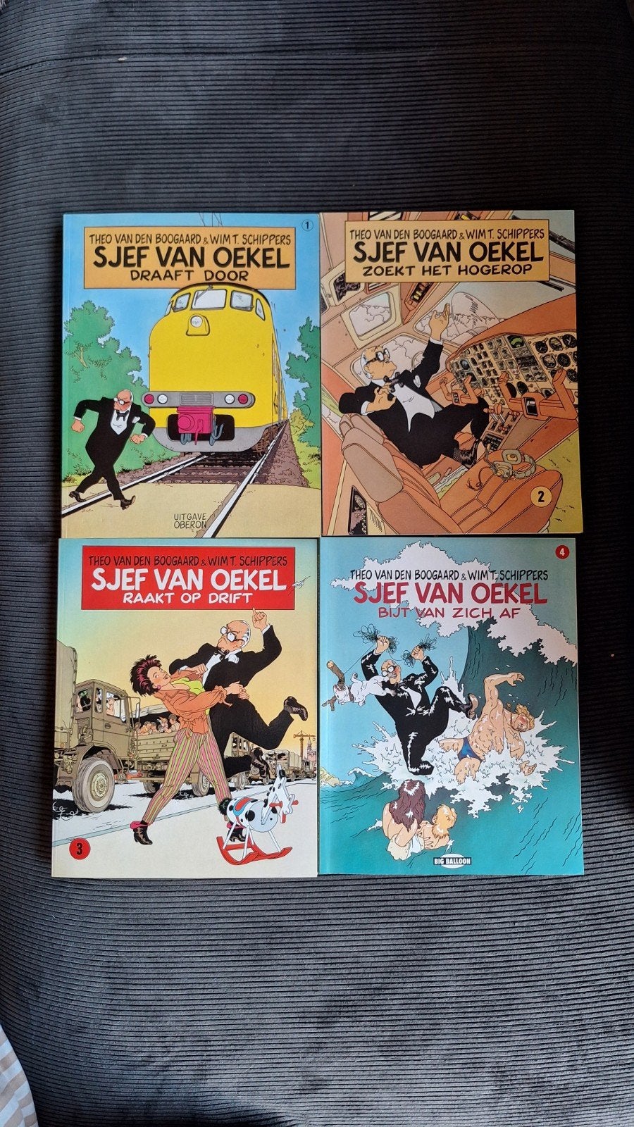 Sjef van Oekel complete serie 1-4, Zo goed als nieuw, Meerdere stripboeken, Wim schippers, Ophalen of Verzenden