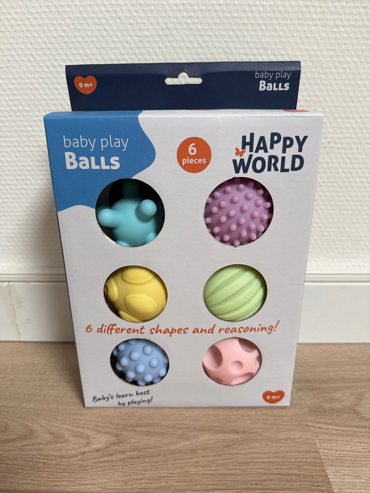 Happy World Baby Play Balls - 6 stuks - Nieuw in doos, Ophalen, Nieuw, Overige typen