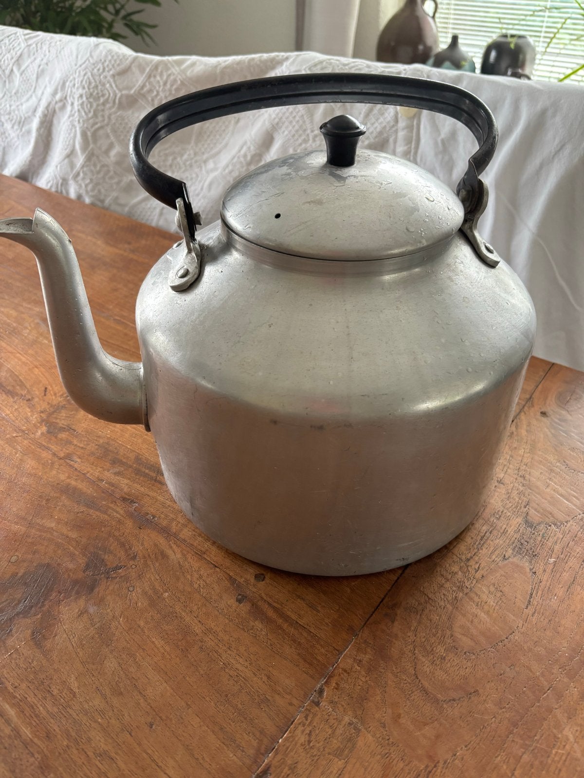 Vintage Aluminium Waterketel - Klassiek Design, Ophalen
