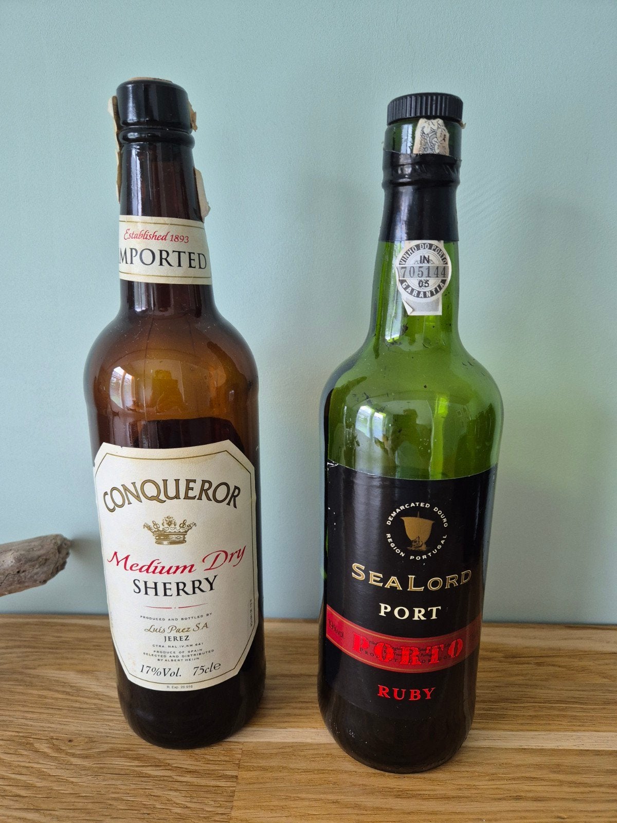 Gratis: halve fles Port en halve fles Sherry, Ophalen