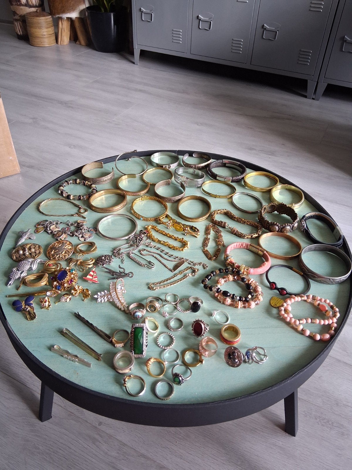 Grote PARTY sieraden, van vintage tot modern., Ophalen of Verzenden, Overige materialen, Ketting, Verguld