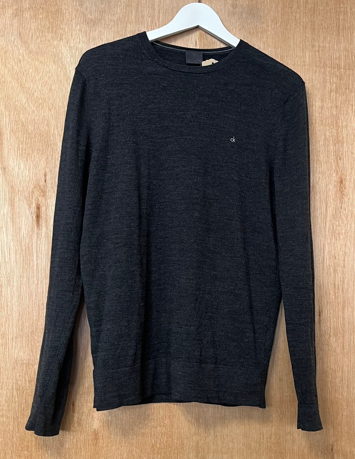 Calvin Klein elegante wollen trui wol - Maat M, Ophalen of Verzenden, Zo goed als nieuw, Maat 48/50 (M), Zwart