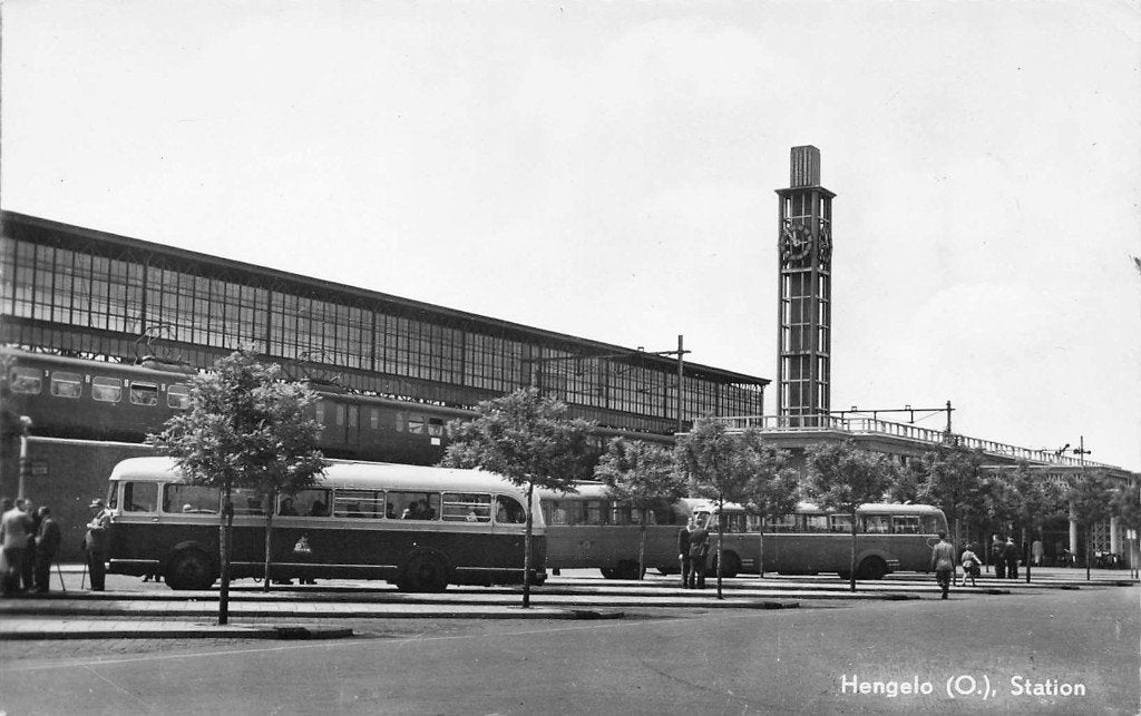 JP541 Hengelo Station Autobus 1968, Ophalen of Verzenden, 1960 tot 1980, Gelopen, Overijssel
