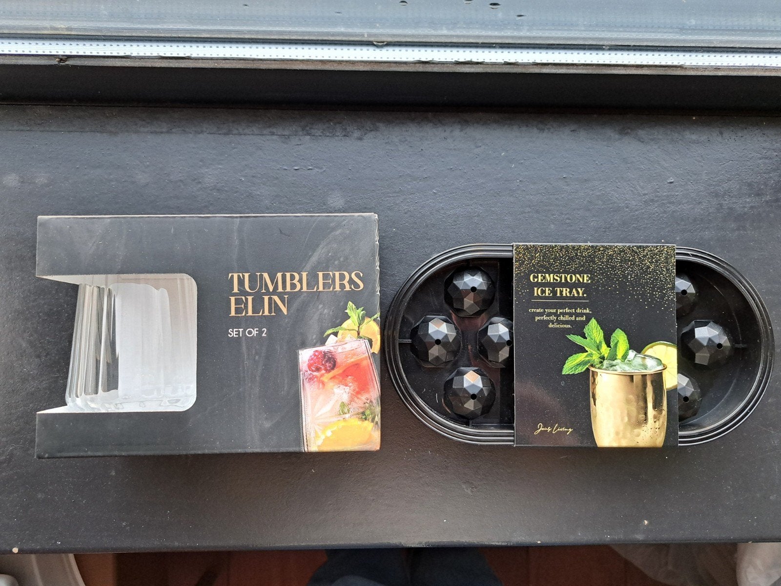 Jens Living Gemstone Ice Tray & Elin Tumblers Set, Overige typen, Kunststof, Nieuw, Ophalen of Verzenden