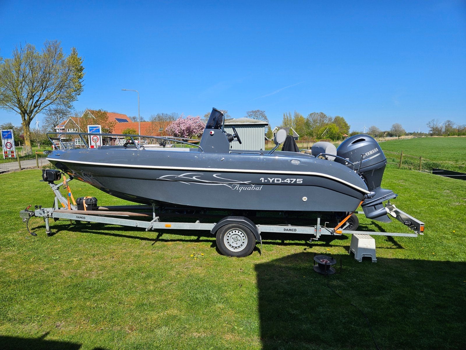 Aquabat sportline 19 met Yamaha 100pk en veel extra's, Watersport en Boten, Ophalen, Buitenboordmotor