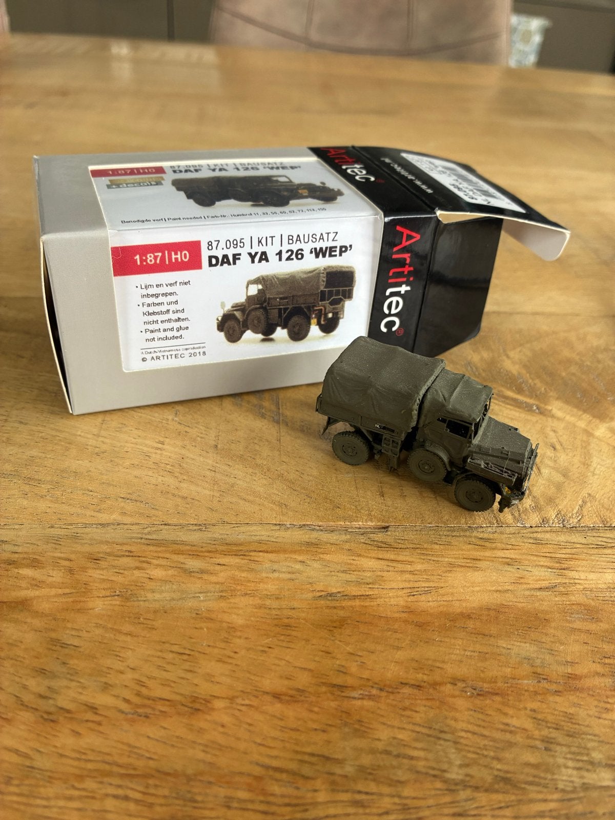 Artitec DAF YA 126 'WEP' 1:87 H0 modelbouw kit, 1:50 of kleiner, Nieuw, Truck, Ophalen
