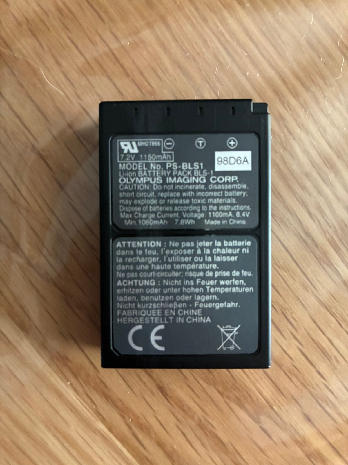 Olympus ps-bls1 lader met 2 accu’s voor camera e420, Ophalen of Verzenden, Gebruikt