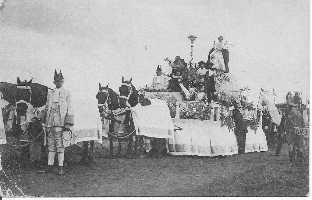 Historisch-allegorische optocht Groningen 1913, Verzamelen, Ophalen of Verzenden, Voor 1920, Ongelopen, Groningen