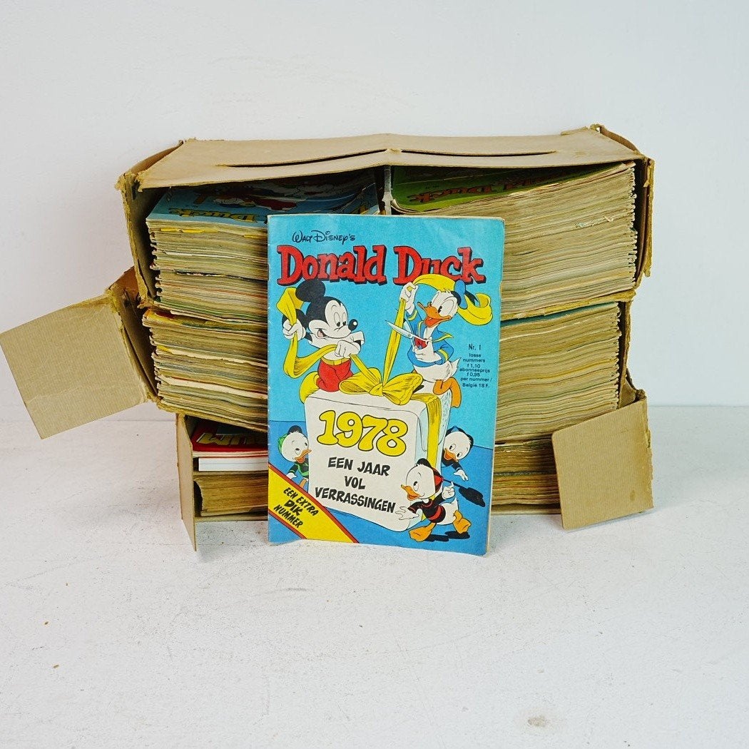 Donald Duck Jaren '70. Veel stripboeken., Complete serie of reeks, Ophalen, Gelezen, Walt Disney