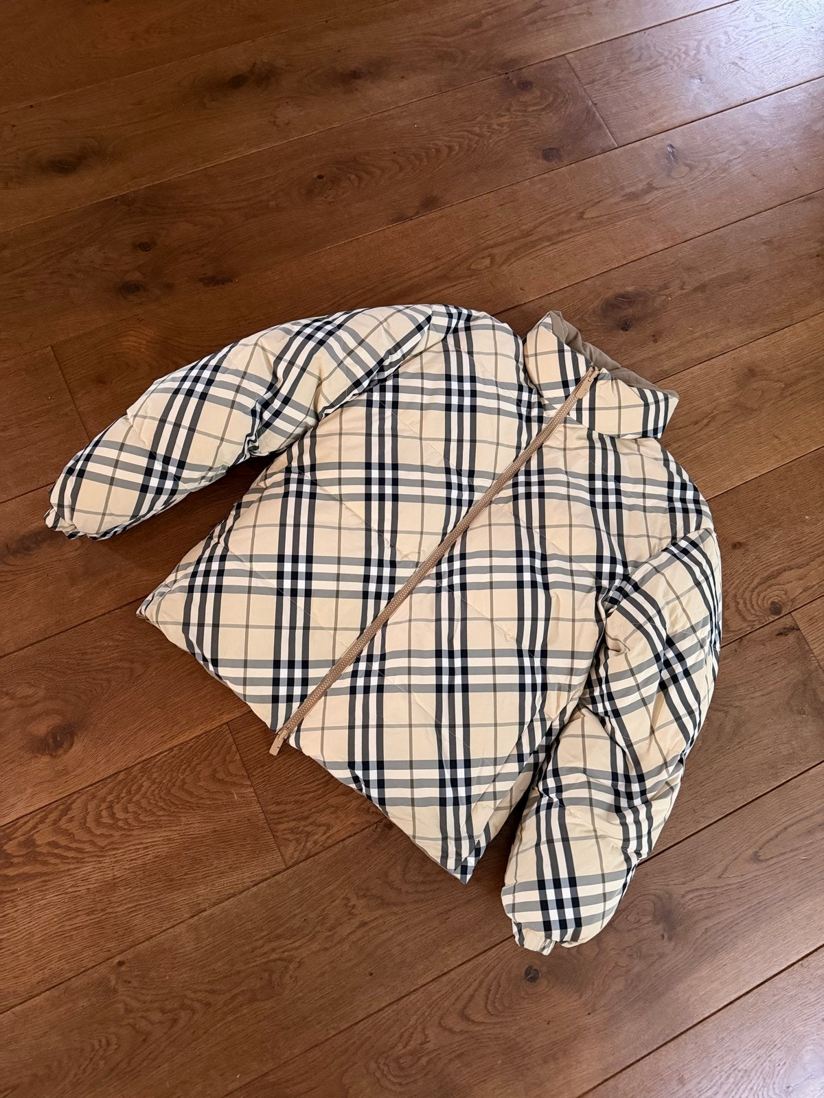 Originele Burberry donsjas - Dubbelzijdig - Maat M