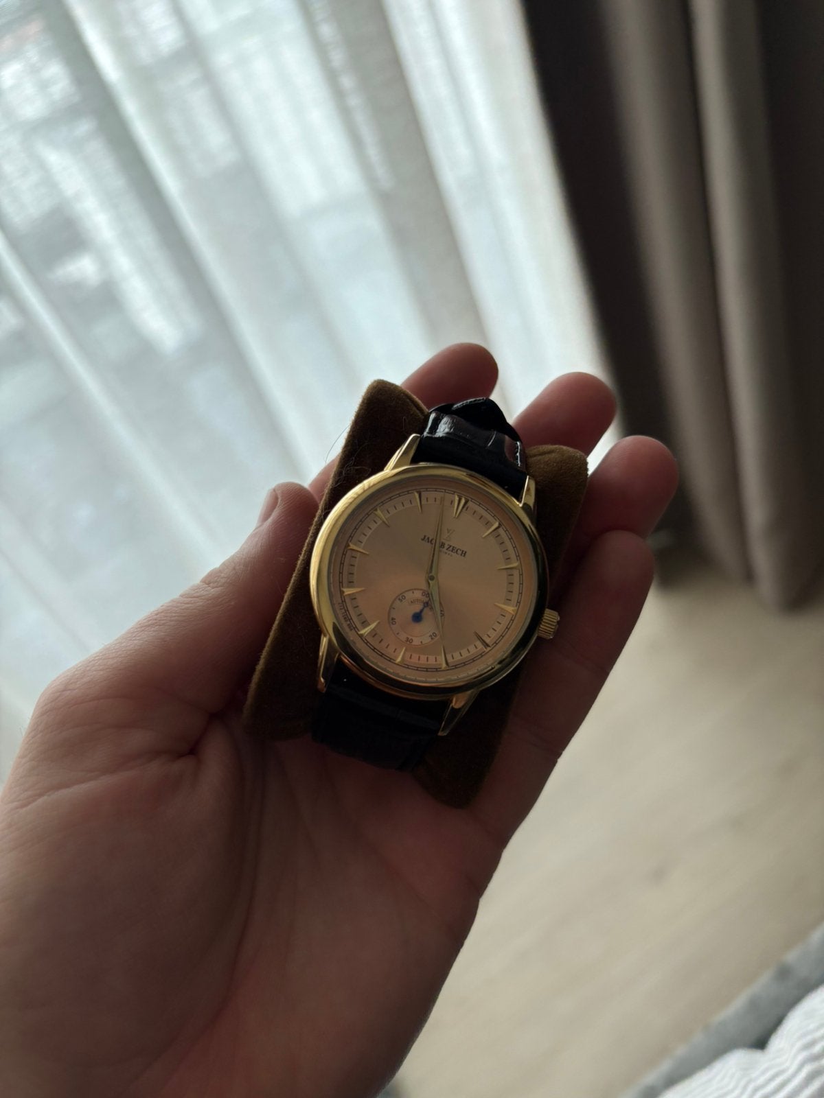 Jacob zech horloge, Ophalen of Verzenden, Zo goed als nieuw, Zilver, Dame