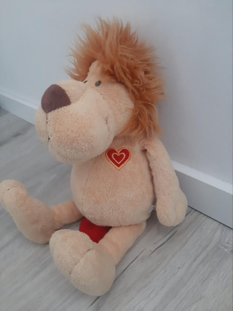 Knuffel Nici Leeuw hartje lion K8430, Ophalen of Verzenden, Zo goed als nieuw, Overige typen