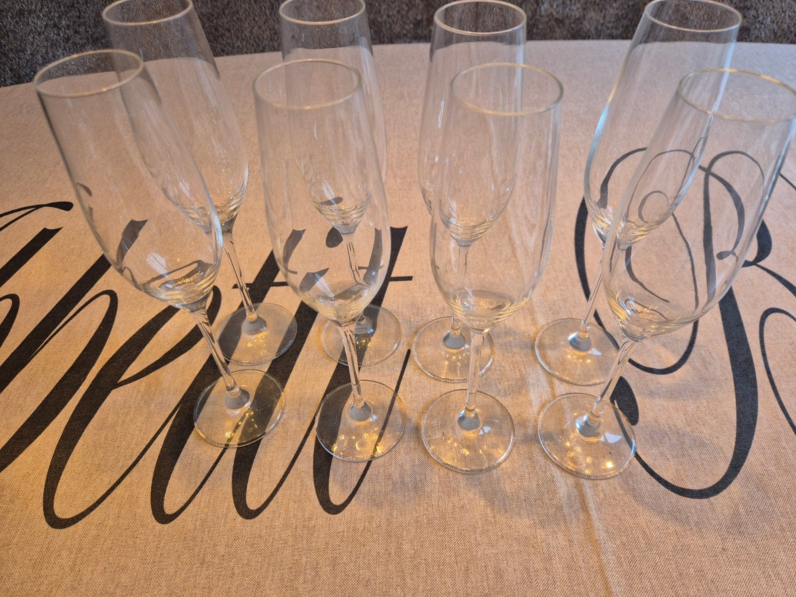 10 champagneglazen hema, Huis en Inrichting, Keuken | Servies, Ophalen, Zo goed als nieuw, Glas of Glazen