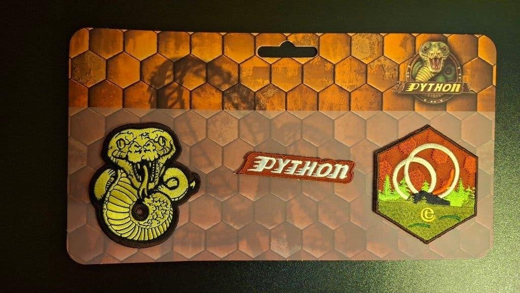 Efteling Python set van 3 opstrijk emblemen patches, Verzamelen, Efteling, Verzenden, Nieuw, Button of Speldje