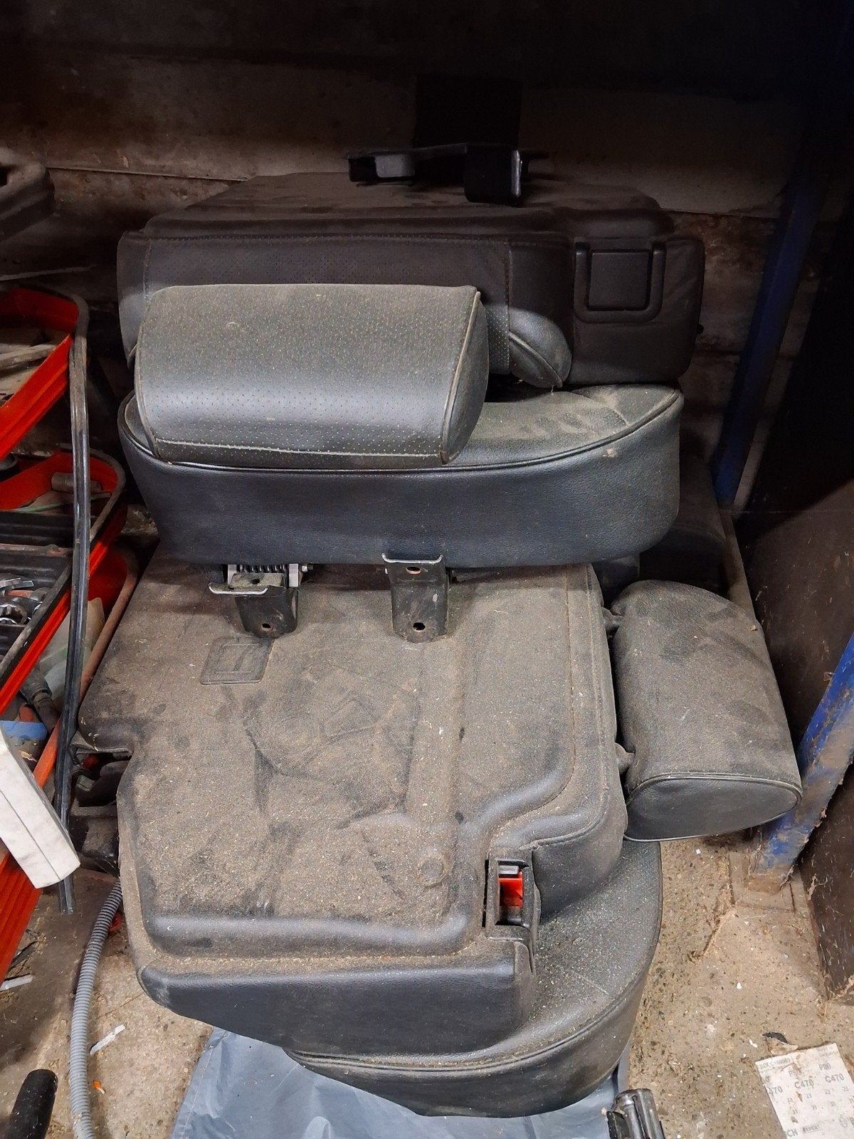 Achterbank Land Rover Discovery 2 Zwart Leer, Auto-onderdelen, Ophalen, Gebruikt, Land Rover
