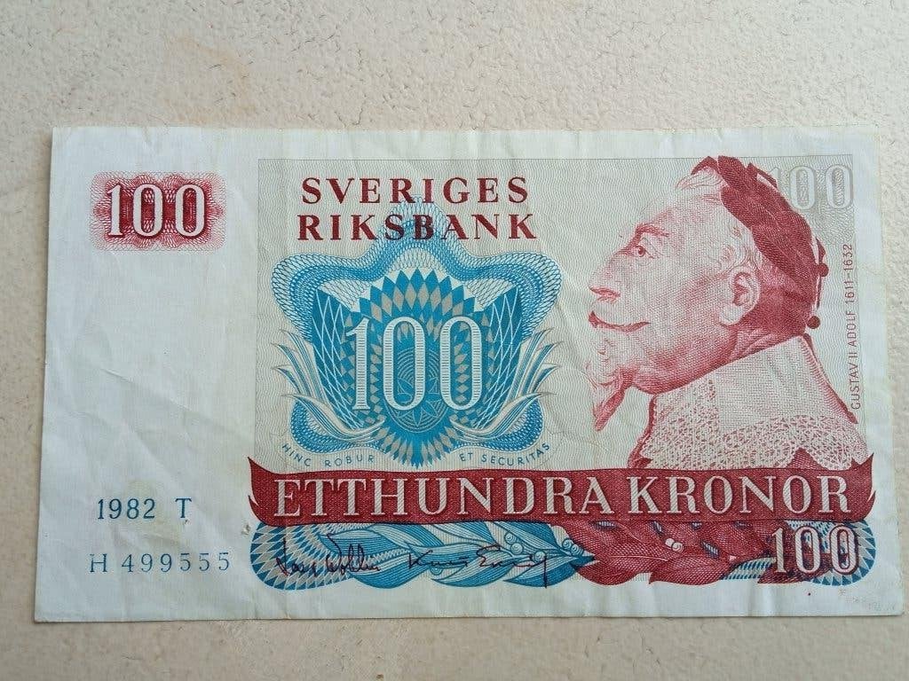 Zweden 100 kronen 1982., Postzegels en Munten, Bankbiljetten | Europa | Niet-Eurobiljetten, Ophalen of Verzenden, Overige landen
