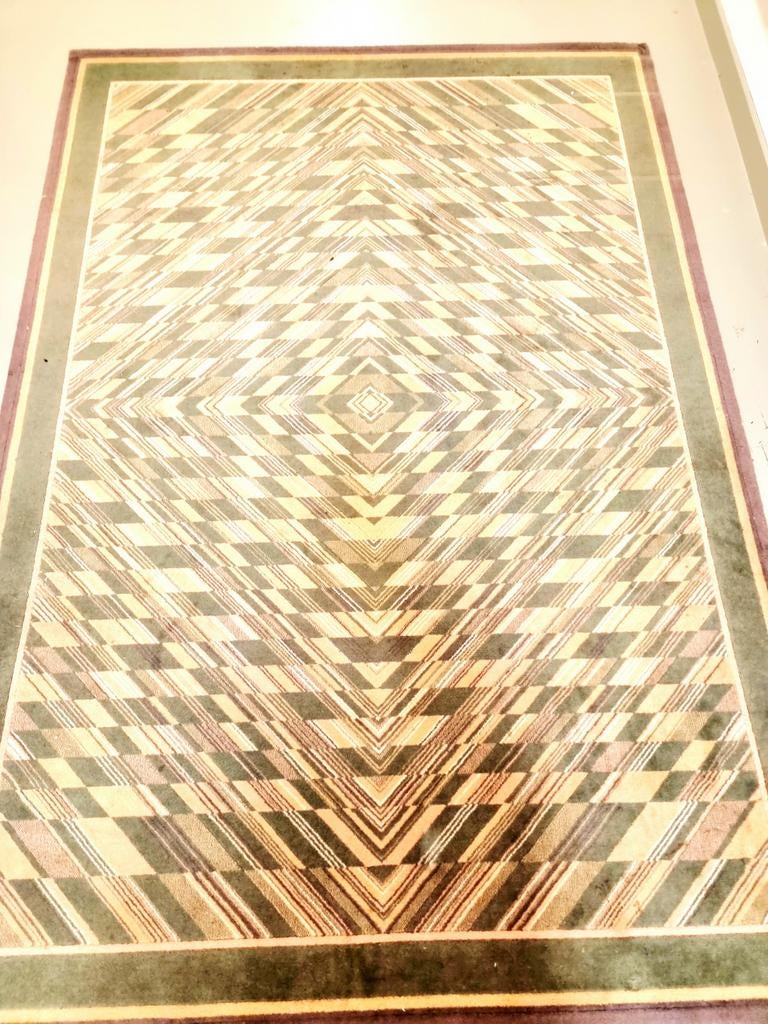 Vintage Louis De Poortere "Murano" wollen vloerkleed, Huis en Inrichting, Gebruikt, 150 tot 200 cm, 200 cm of meer, Ophalen of Verzenden