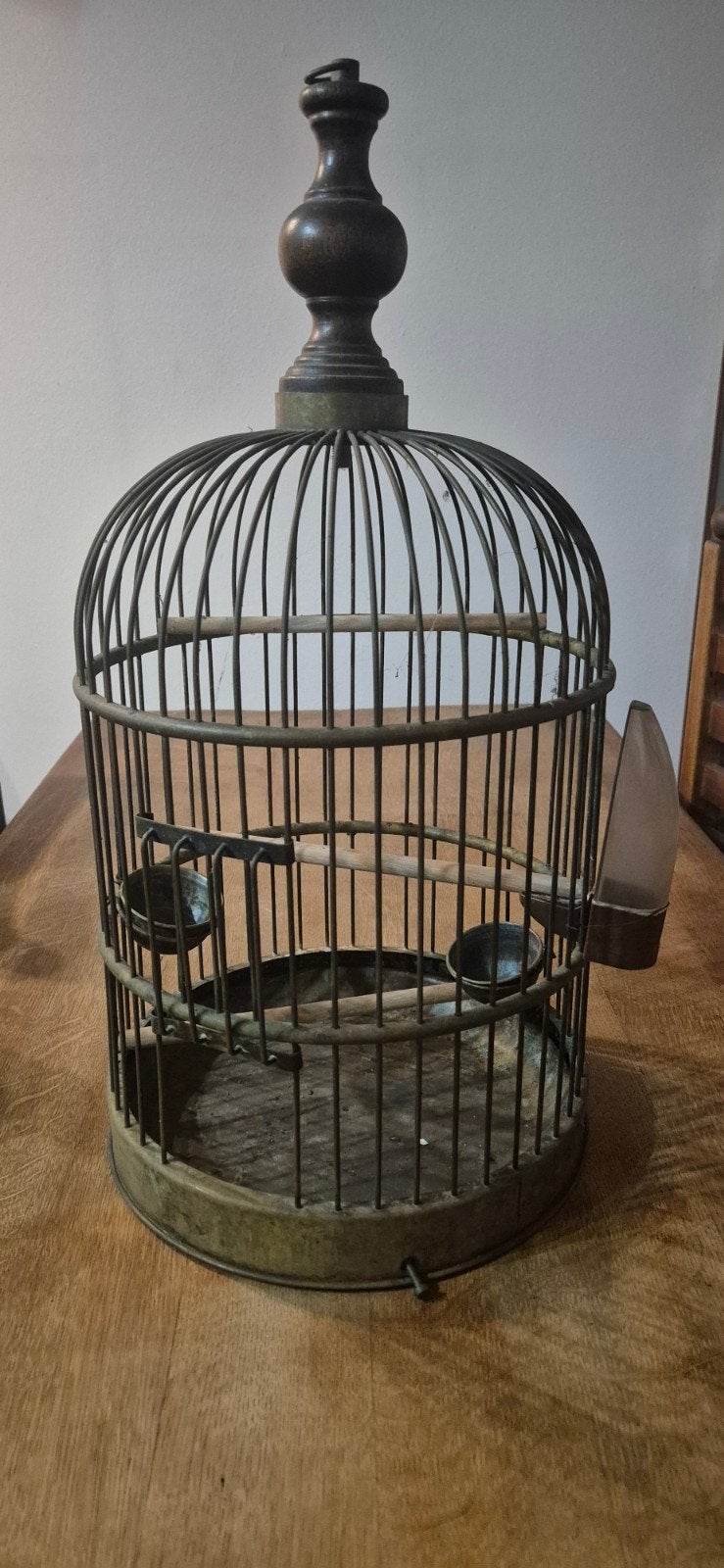 Antieke koperen  vogelkooi - Decoratief en charmant, Ophalen of Verzenden