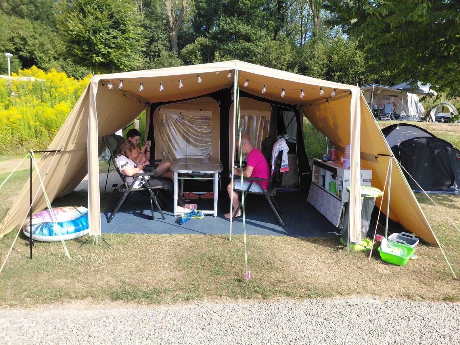 vouwwagen trigano odyssee 2006, Caravans en Kamperen, Tenten, Ophalen, Gebruikt, Tot en met 5