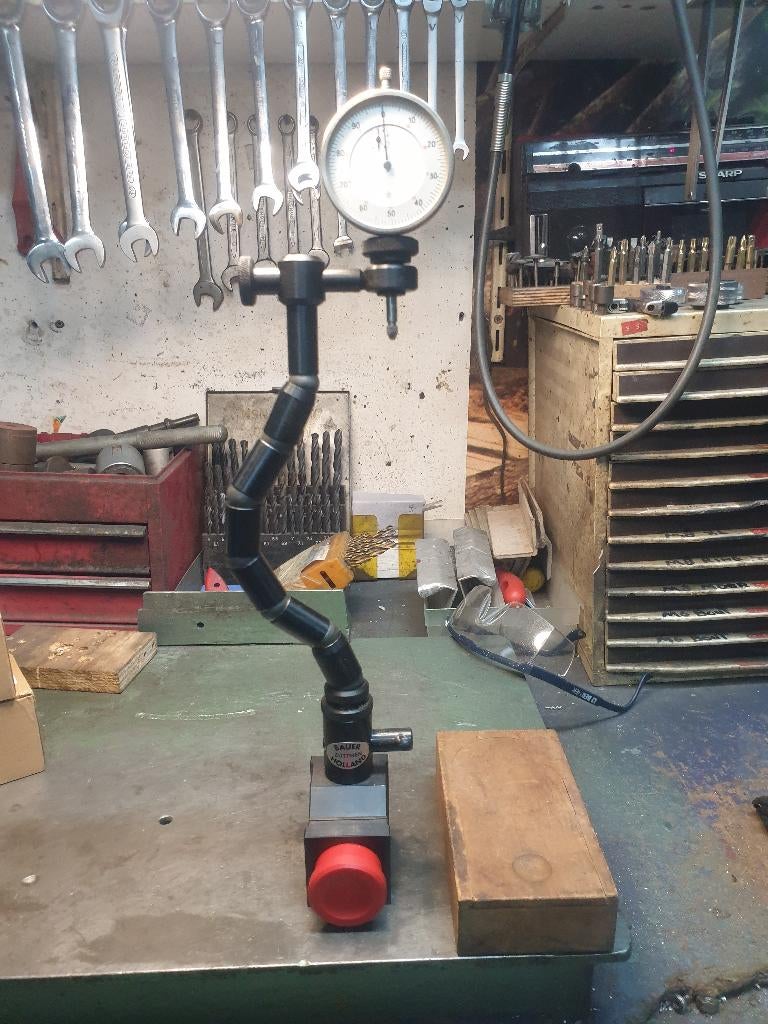 MAGNEETSTATIEF FLEXIBEL met klok, Doe-het-zelf en Verbouw, Draaibanken, Ophalen of Verzenden, Nieuw, Metaaldraaibank
