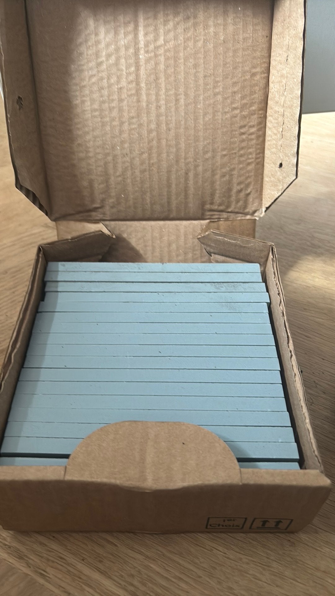 3,8 m2 (24,5 doos) Winckelmans rectangles 150*50 pale bleu, Doe-het-zelf en Verbouw, Ophalen, Nieuw, Minder dan 20 cm, Minder dan 5 m²