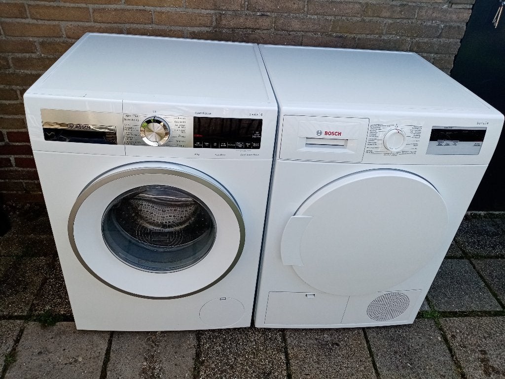 Bosch Wasmachine en Droger Set - Zo goed als nieuw