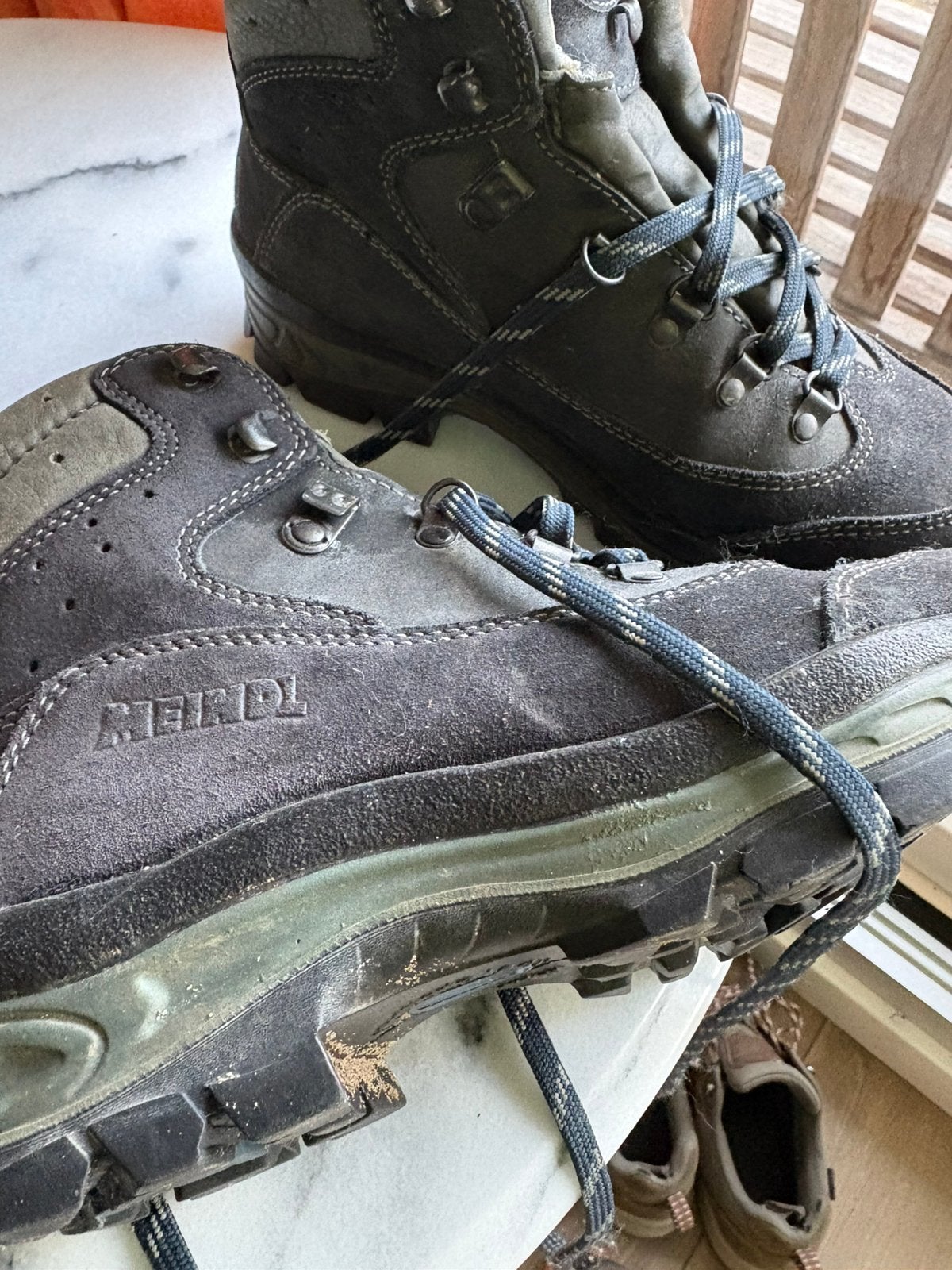 Meindl leren schoenen maat 6 - 39,5, Ophalen, Gebruikt, Schoenen