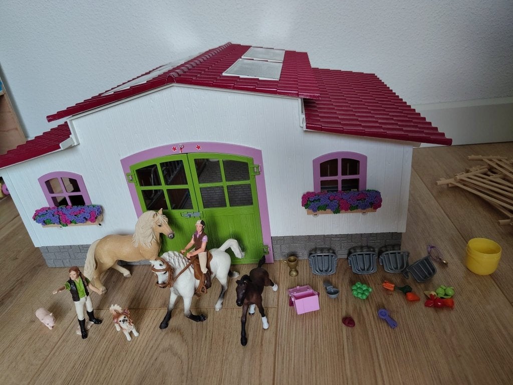 Schleich Manege met ruiter 42344, Ophalen, Gebruikt