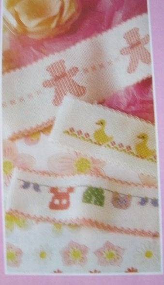 Borduurpatroon  Baby Randen Waslijn, Beer en poes  nr 9287, Verzenden, Nieuw, Handborduren, Patroon