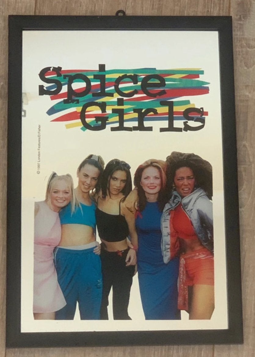 Vintage Spice Girls spiegel lijst, Verzamelen, Ophalen of Verzenden, Gebruikt, Poster, Artwork of Schilderij