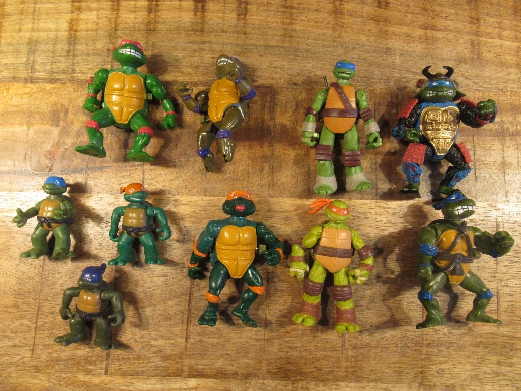 10 verschillende Teenage Mutant Ninja Turtels Turtles, Verzamelen, Ophalen of Verzenden, Gebruikt