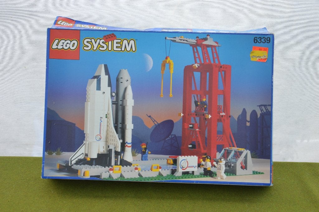 Vintage LEGO Shuttle Launch Pad / Space shuttle 6339 in doos, Gebruikt, Lego, Ophalen of Verzenden, Space