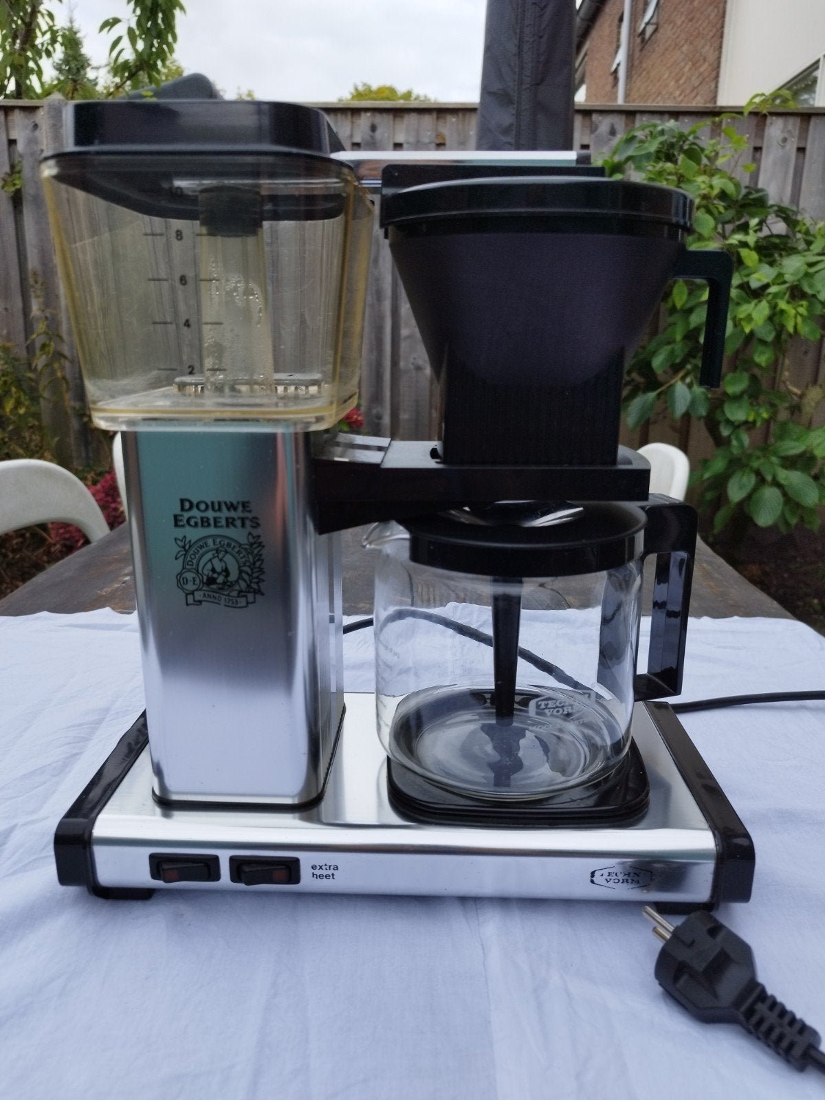 Moccamaster KBG 741 koffiezetapparaat Douwe Egberts, Afneembaar waterreservoir, Gebruikt, 10 kopjes of meer, Koffiemachine