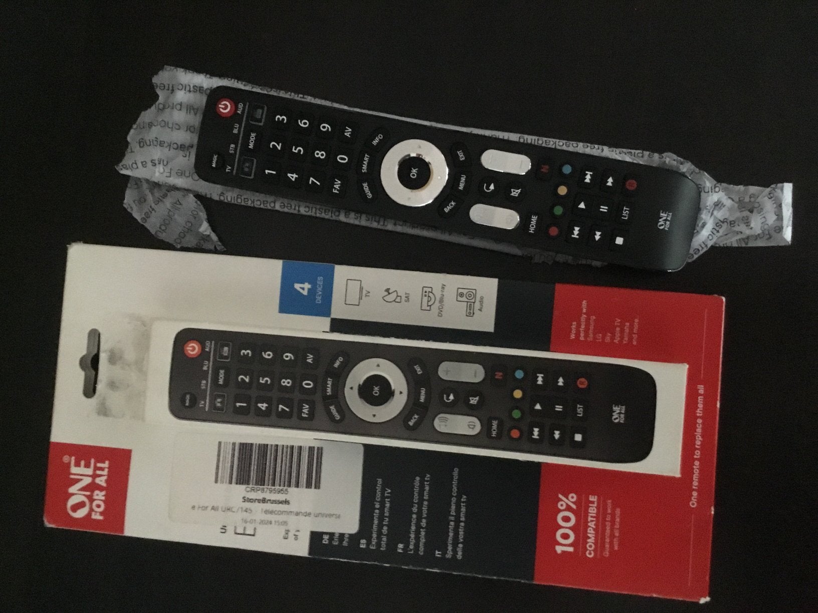 One For All Universele Afstandsbediening, Audio, Tv en Foto, Ophalen of Verzenden, Zo goed als nieuw