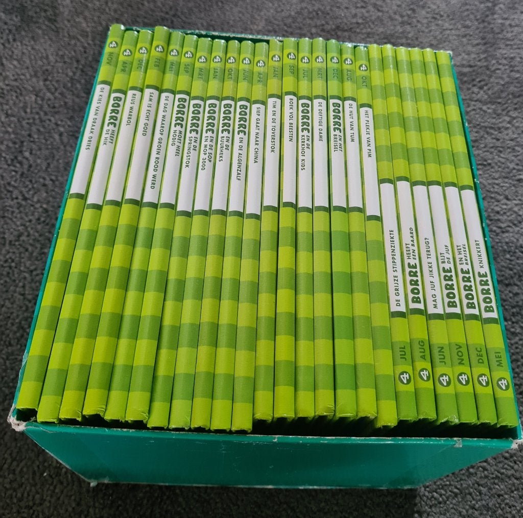 Complete Borre boekjes 24 stuks groep 4, Boeken, Gelezen, Fictie algemeen, Ophalen of Verzenden, Jeroen Aalbers