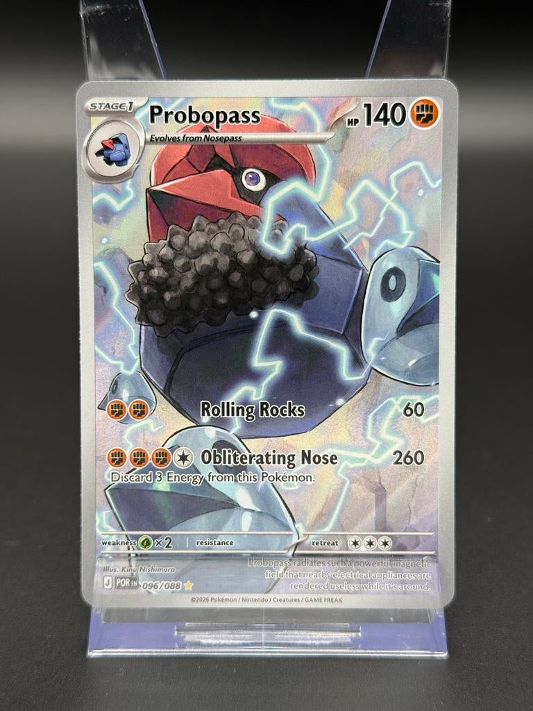 Probopass - Pokémon Perfect Order - #096/088 POR, Ophalen of Verzenden, Zo goed als nieuw, Losse kaart, Foil